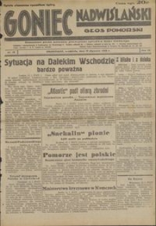 Goniec Nadwiślański : Głos Pomorski : niezależne pismo poranne poświęcone sprawom stanu średniego :1933.01.15, R. 9 nr 12