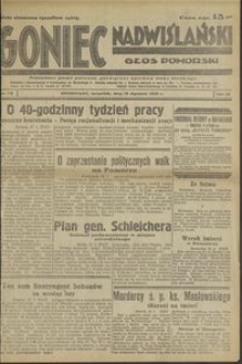 Goniec Nadwiślański : niezależne pismo poranne poświęcone sprawom stanu średniego : 1933.01.19, R. 9 nr 15