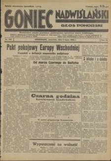 Goniec Nadwiślański : Głos Pomorski : niezależne pismo poranne poświęcone sprawom stanu średniego :1933.07.06, R. 9 nr 152