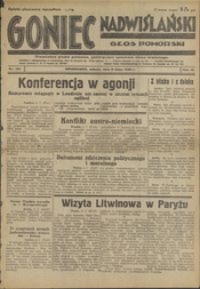 Goniec Nadwiślański : Głos Pomorski : niezależne pismo poranne poświęcone sprawom stanu średniego :1933.07.08, R. 9 nr 154