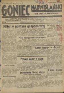 Goniec Nadwiślański : Głos Pomorski : niezależne pismo poranne poświęcone sprawom stanu średniego :1933.07.15, R. 9 nr 160