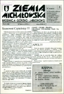 Ziemia Michałowska : Brodnica-Górzno-Jabłonowo R. 1992, Nr 5 (38)