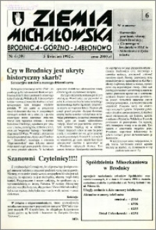 Ziemia Michałowska : Brodnica-Górzno-Jabłonowo R. 1992, Nr 6 (39)