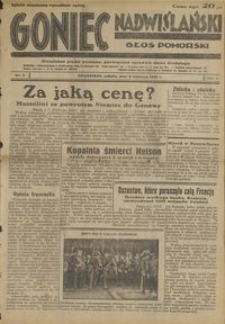 Goniec Nadwiślański : Głos Pomorski : niezależne pismo poranne poświęcone sprawom stanu średniego :1934.01.06, R. 10 nr 4