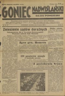 Goniec Nadwiślański : Głos Pomorski : niezależne pismo poranne poświęcone sprawom stanu średniego :1934.03.08, R. 10 nr 54