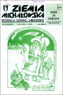Ziemia Michałowska : Brodnica-Górzno-Jabłonowo R. 1993, Nr 25/26 (82/83)
