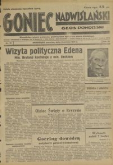 Goniec Nadwiślański : Głos Pomorski : niezależne pismo poranne poświęcone sprawom stanu średniego : 1935.04.04, R. 11 nr 79