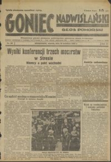 Goniec Nadwiślański : Głos Pomorski : niezależne pismo poranne poświęcone sprawom stanu średniego : 1935.04.16, R. 11 nr 89