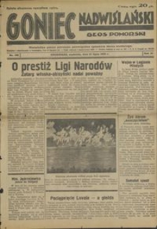 Goniec Nadwiślański : Głos Pomorski : niezależne pismo poranne poświęcone sprawom stanu średniego : 1935.07.21, R. 11 nr 166