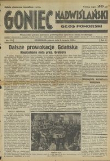 Goniec Nadwiślański : Głos Pomorski : niezależne pismo poranne poświęcone sprawom stanu średniego :1935.08.06, R. 11 nr 179
