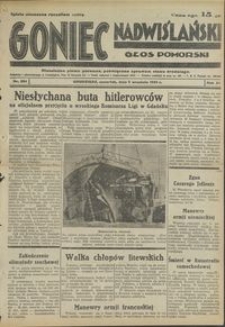 Goniec Nadwiślański : Głos Pomorski : niezależne pismo poranne poświęcone sprawom stanu średniego : 1935.09.05, R. 11 nr 204