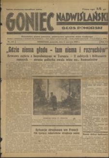 Goniec Nadwiślański : Głos Pomorski : niezależne pismo poranne poświęcone sprawom stanu średniego :1936.06.11, R. 12 nr 135