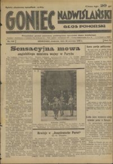 Goniec Nadwiślański : Głos Pomorski : niezależne pismo poranne poświęcone sprawom stanu średniego :1936.06.28, R. 12 nr 149