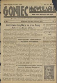 Goniec Nadwiślański : Głos Pomorski : niezależne pismo poranne poświęcone sprawom stanu średniego :1936.09.25, R. 12 nr 223