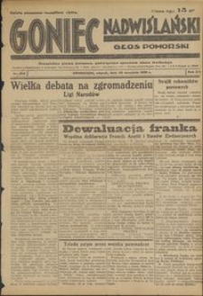 Goniec Nadwiślański : Głos Pomorski : niezależne pismo poranne poświęcone sprawom stanu średniego :1936.09.29, R. 12 nr 226