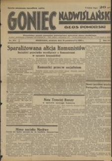 Goniec Nadwiślański : Głos Pomorski : niezależne pismo poranne poświęcone sprawom stanu średniego :1936.10.18, R. 12 nr 243
