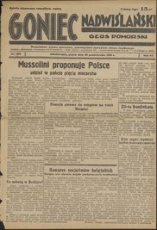 Goniec Nadwiślański : Głos Pomorski : niezależne pismo poranne poświęcone sprawom stanu średniego : 1936.10.30, R. 121 nr 253
