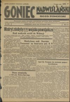 Goniec Nadwiślański : Głos Pomorski : niezależne pismo poranne poświęcone sprawom stanu średniego : 1936.11.10, R. 12 nr 262