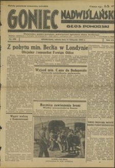 Goniec Nadwiślański : Głos Pomorski : niezależne pismo poranne poświęcone sprawom stanu średniego : 1936.11.14, R. 12 nr 266