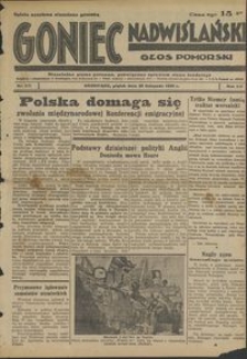 Goniec Nadwiślański : Głos Pomorski : niezależne pismo poranne poświęcone sprawom stanu średniego : 1936.11.20, R. 12 nr 271
