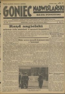 Goniec Nadwiślański : Głos Pomorski : niezależne pismo poranne poświęcone sprawom stanu średniego : 1936.11.26, R. 12 nr 276
