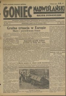 Goniec Nadwiślański : Głos Pomorski : niezależne pismo poranne poświęcone sprawom stanu średniego : 1936.11.27, R. 12 nr 277