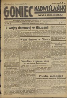 Goniec Nadwiślański : Głos Pomorski : niezależne pismo poranne poświęcone sprawom stanu średniego : 1936.12.24, R. 12 nr 299