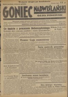 Goniec Nadwiślański : Głos Pomorski : niezależne pismo poranne poświęcone sprawom stanu średniego : 1938.01.18, R. 14 nr 13