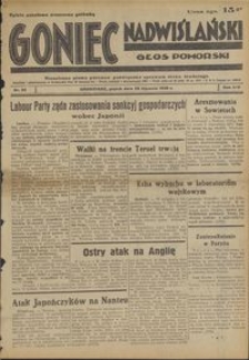 Goniec Nadwiślański : Głos Pomorski : niezależne pismo poranne poświęcone sprawom stanu średniego : 1938.01.28, R. 14 nr 22