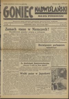 Goniec Nadwiślański : Głos Pomorski : niezależne pismo poranne poświęcone sprawom stanu średniego : 1938.02.05, R. 14 nr 28