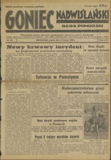 Goniec Nadwiślański : Głos Pomorski : niezależne pismo poranne poświęcone sprawom stanu średniego : 1938.02.12, R. 14 nr 34