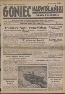 Goniec Nadwiślański : Głos Pomorski : niezależne pismo poranne poświęcone sprawom stanu średniego : 1938.02.17, R. 14 nr 39