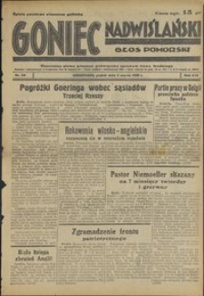Goniec Nadwiślański : Głos Pomorski : niezależne pismo poranne poświęcone sprawom stanu średniego : 1938.03.04, R. 14 nr 52