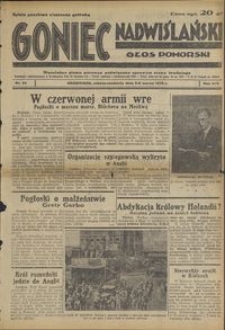 Goniec Nadwiślański : Głos Pomorski : niezależne pismo poranne poświęcone sprawom stanu średniego : 1938.03.05/06, R. 14 nr 53