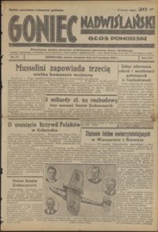Goniec Nadwislanski : Głos Pomorski : niezależne pismo poranne poświęcone sprawom stanu średniego : 1938.04.02/03 R. 14 nr 77