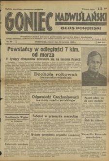 Goniec Nadwiślański : Głos Pomorski : niezależne pismo poranne poświęcone sprawom stanu średniego : 1938.04.19 R. 14 nr 90