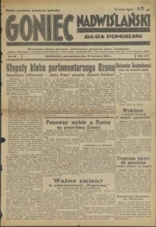 Goniec Nadwiślański : Głos Pomorski : niezależne pismo poranne poświęcone sprawom stanu średniego : 1938.04.25 R. 14 nr 95