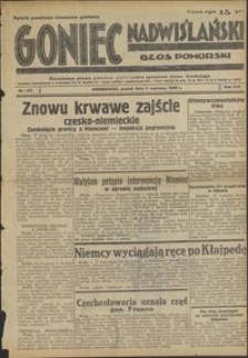 Goniec Nadwiślański : Głos Pomorski : niezależne pismo poranne poświęcone sprawom stanu średniego : 1938.06.03. R. 14, nr 127