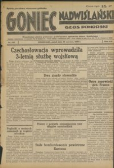 Goniec Nadwiślański : Głos Pomorski : niezależne pismo poranne poświęcone sprawom stanu średniego : 1938.06.10. R. 14, nr 132