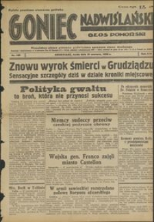 Goniec Nadwiślański : Głos Pomorski : niezależne pismo poranne poświęcone sprawom stanu średniego : 1938.06.15. R. 14, nr 136