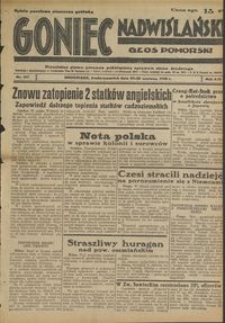 Goniec Nadwiślański : Głos Pomorski : niezależne pismo poranne poświęcone sprawom stanu średniego : 1938.06.29/30. R. 14, nr 147