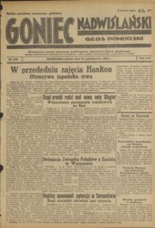 Goniec Nadwiślański : Głos Pomorski : niezależne pismo poranne poświęcone sprawom stanu średniego : 1938.10.25, R. 14 nr 246