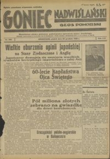 Goniec Nadwiślański : Głos Pomorski : niezależne pismo poranne poświęcone sprawom stanu średniego : 1938.12.23, R. 14 nr 295