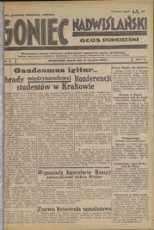 Goniec Nadwiślański : Głos Pomorski : niezależne pismo poranne poświęcone sprawom stanu średniego : 1939.01.10, R. 15, nr 8