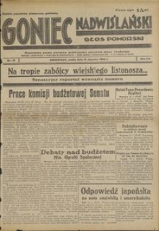 Goniec Nadwiślański : Głos Pomorski : niezależne pismo poranne poświęcone sprawom stanu średniego : 1939.01.18, R. 15 nr 15