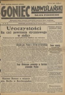 Goniec Nadwiślański : Głos Pomorski : niezależne pismo poranne poświęcone sprawom stanu średniego : 1939.01.23, R. 15 nr 19