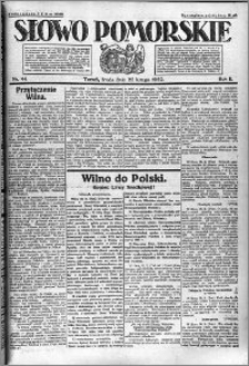 Słowo Pomorskie 1922.02.22 R.2 nr 44