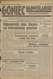 Goniec Nadwiślański : Głos Pomorski : niezależne pismo poranne poświęcone sprawom stanu średniego : 1939.05.24, R. 15 nr 119