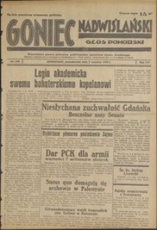 Goniec Nadwiślański : Głos Pomorski : niezależne pismo poranne poświęcone sprawom stanu średniego : 1939.06.05, R. 15 nr 128