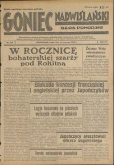 Goniec Nadwiślański : Głos Pomorski : niezależne pismo poranne poświęcone sprawom stanu średniego : 1939.06.14, R. 15 nr 135